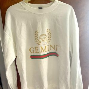 Large Gemini Gildan Crewneck Sweatshirt